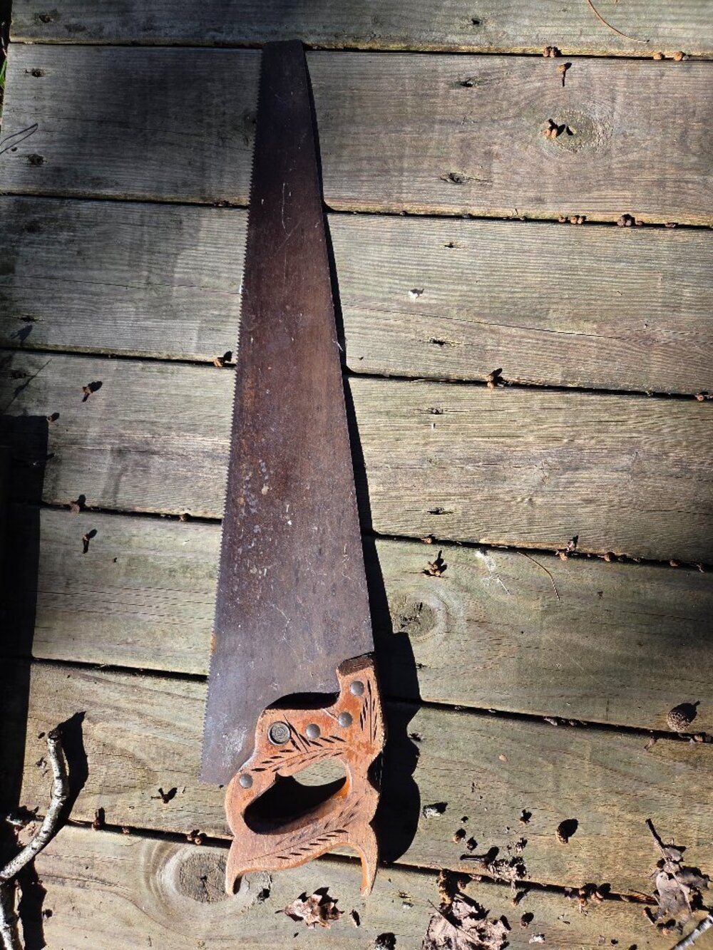 Vintage Henry Disston D-8 Hand Saw w/26" Blade - 8 tooth per inch
